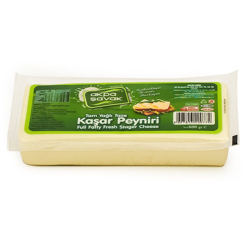 Akpa Şavak Tam Yağlı Kaşar Peyniri (Net:600 gr)