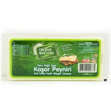 Akpa Şavak Tam Yağlı Kaşar Peyniri (Net:600 gr)