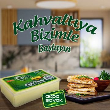 Akpa Şavak Tam Yağlı Kaşar Peyniri (Net:600 gr)