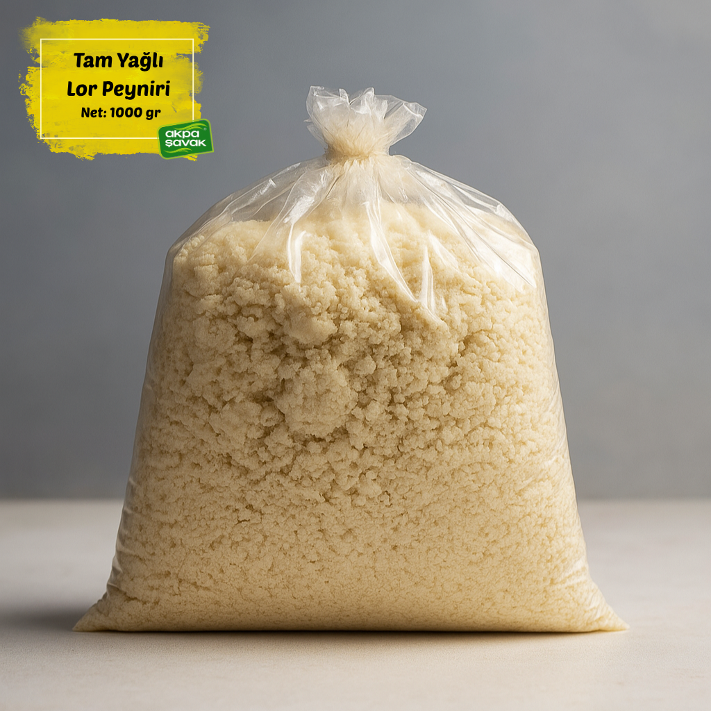 Akpa Şavak Tam Yağlı Lor Peyniri (Net:1 kg)