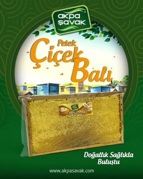 Akpa Şavak Petekli Çiçek Balı (500 gr)