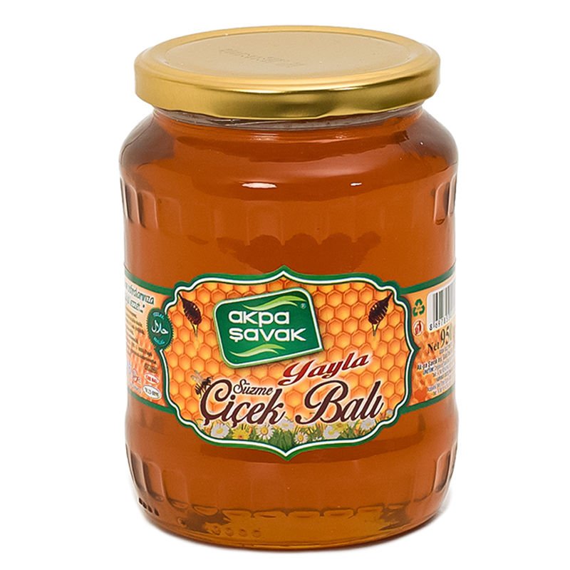 Akpa Şavak Süzme Çiçek Balı (Şekersiz) 950 gr