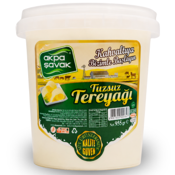 Doğal Tereyağı (Tuzsuz) Net:955 gr