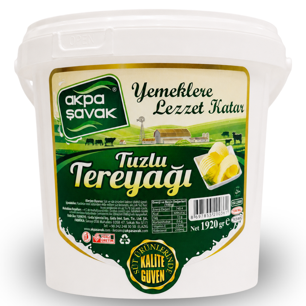 Doğal Tereyağı (Tuzlu) Net:1920 gr