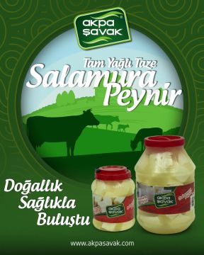 Akpa Şavak Salamura Peyniri (Brüt:5,8 kg Net:3 kg)