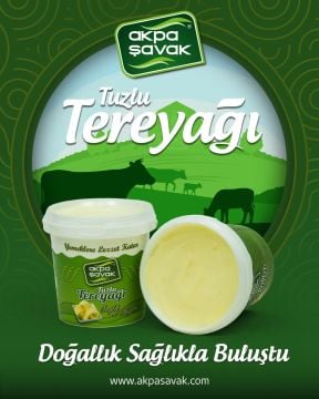 Akpa Şavak Doğal Tereyağı (Tuzlu) Net: 850 gr