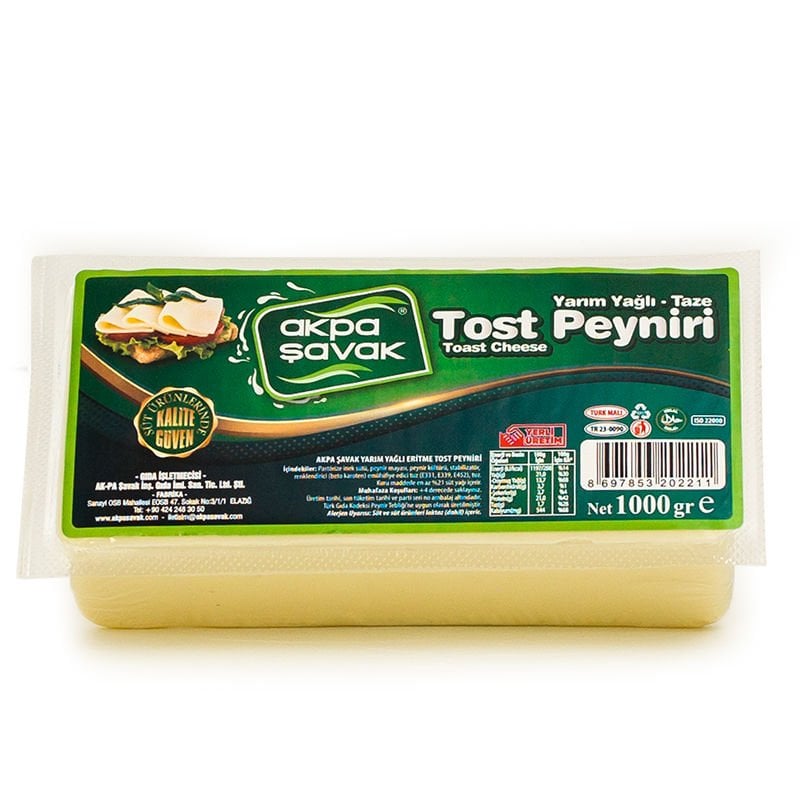 Akpa Şavak Taze Tost Peyniri (Net:1000 gr)
