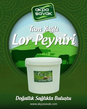 Akpa Şavak Tam Yağlı Lor Peyniri (Net:1 kg)