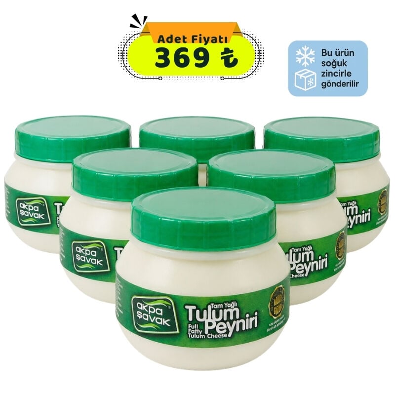 Altılı Gurme Tulum Peyniri Paketi 6x380 gr | Doğal Tam Yağlı