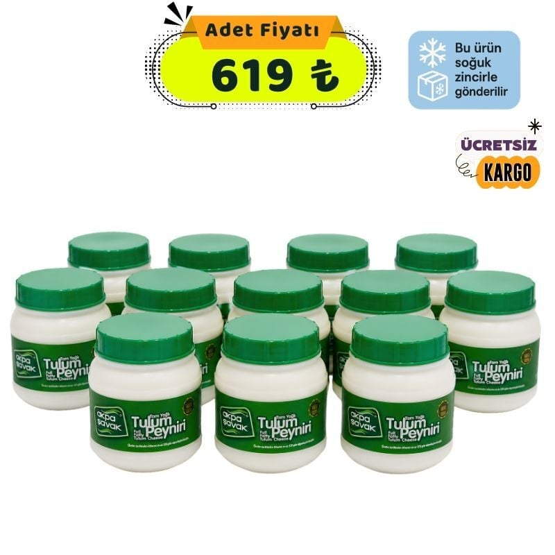 Muhteşem 12'li Tulum Peyniri Paketi 12x820 gr | Akpa Şavak
