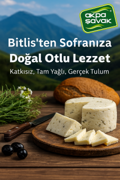 Bitlis Otlu Tulum Peyniri Net: 820g – Katkısız & Tam Yağlı
