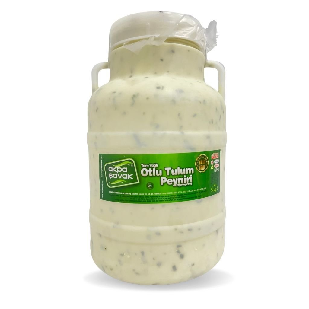 Bitlis Otlu Tulum Peyniri Net: 5kg–Doğal ve Tam Yağlı Lezzet